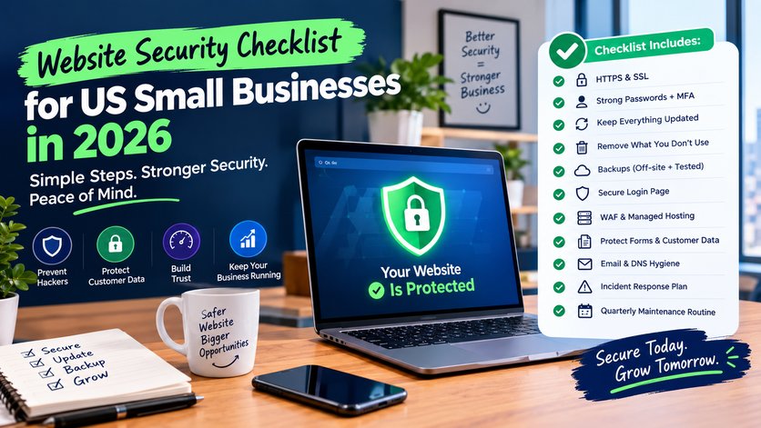 Website Security Checklist for US Small Businesses in 2026