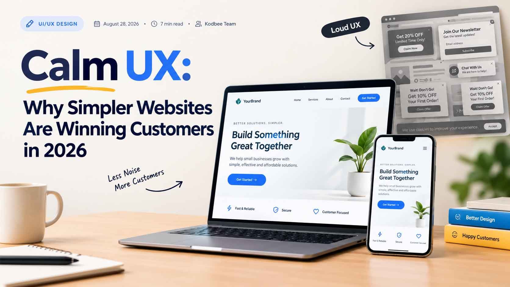 Calm UX: Why Simpler Websites Are Winning Customers in 2026