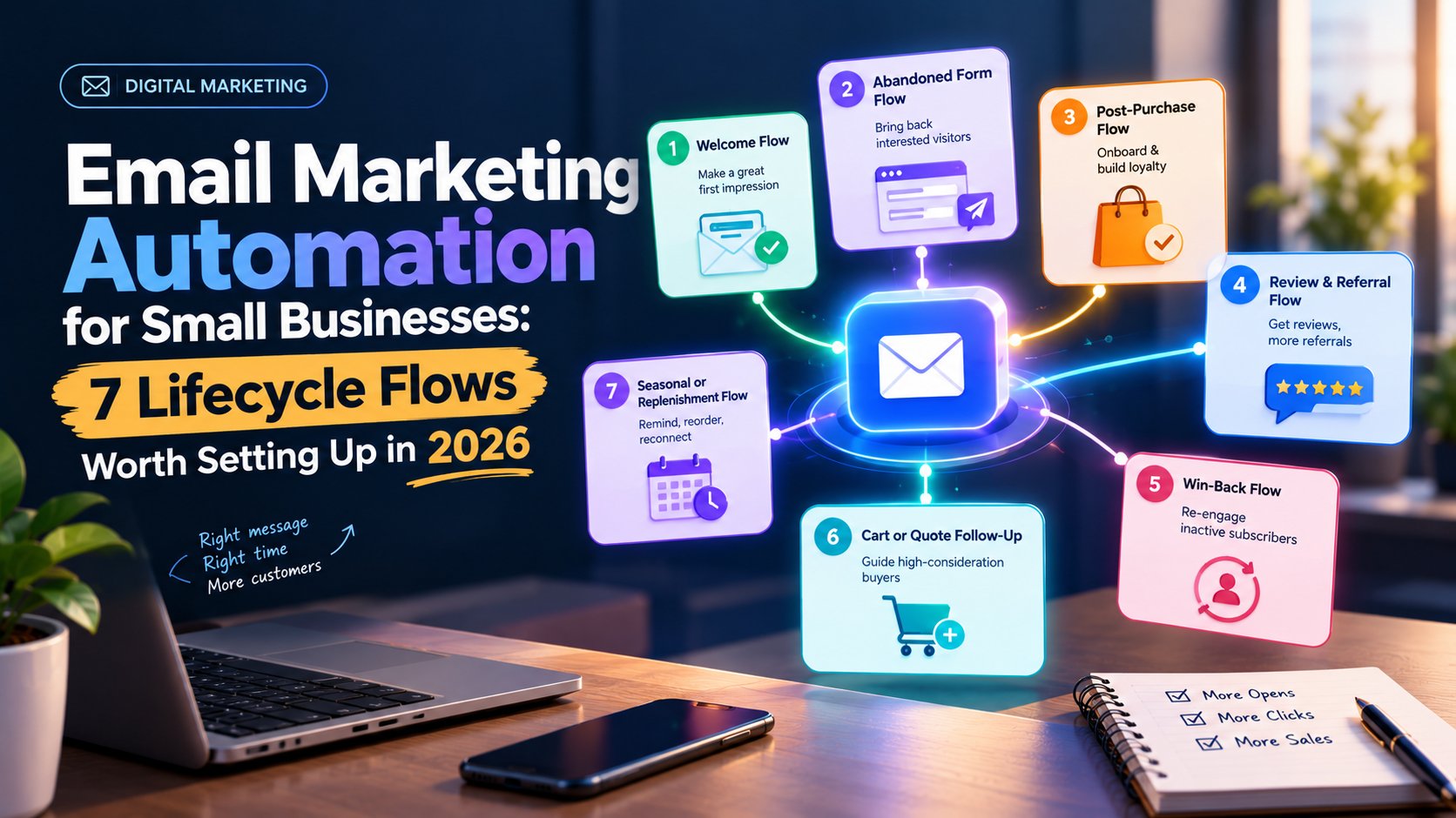 Email Marketing Automation for Small Businesses: 7 Lifecycle Flows Worth Setting Up in 2026